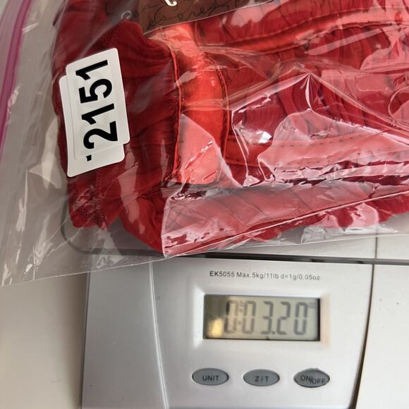 VTG Ceres Top Womens Large Red Silk Blend Strapless Crop Y2K Coquette Romantic - Picture 9 of 9